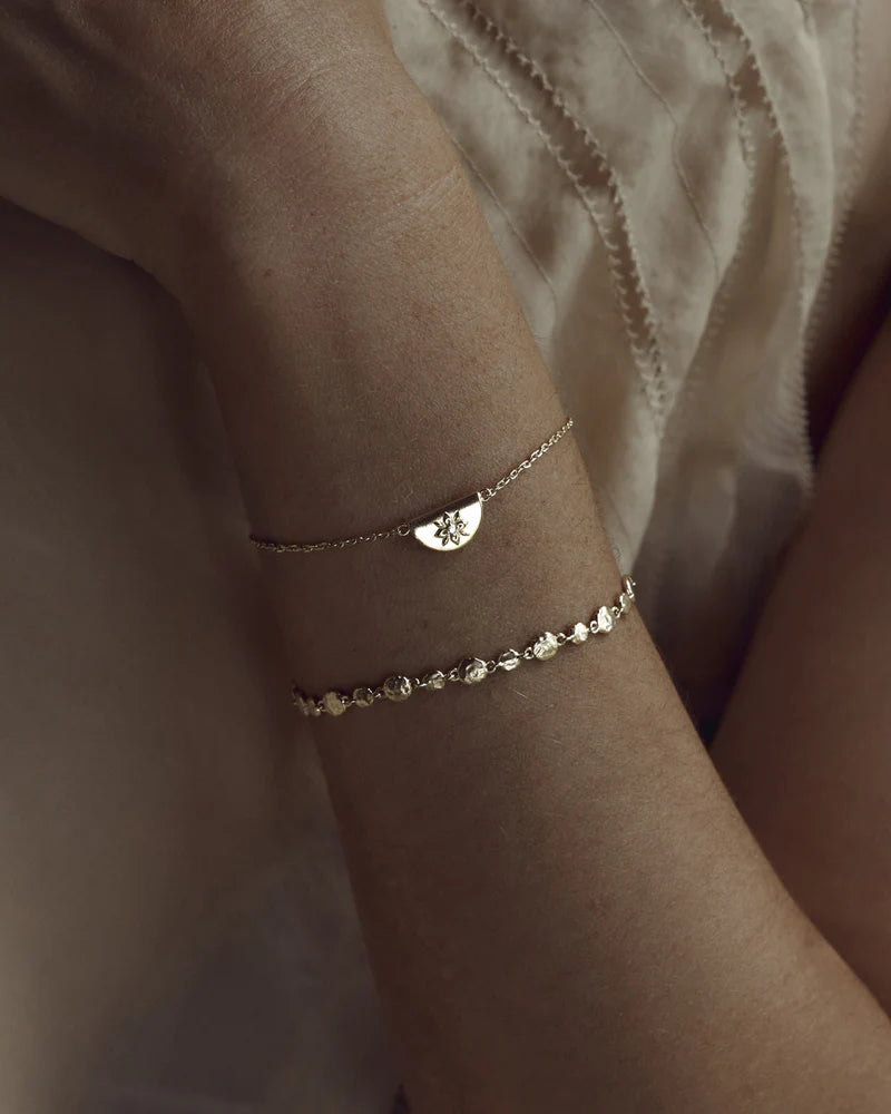 By Charlotte 18k Gold Vermeil Lotus Bracelet
