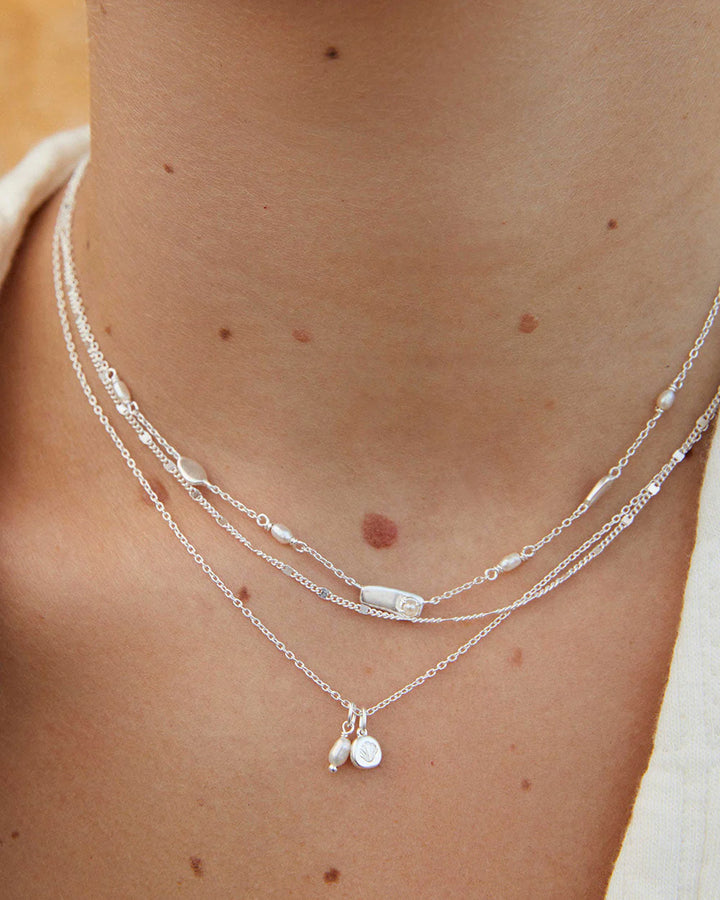 Kirstin Ash Memoir Pearl Necklace Sterling Silver