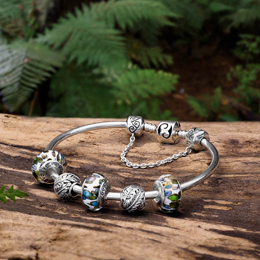 Evolve Silver Classic Bangle 21cm