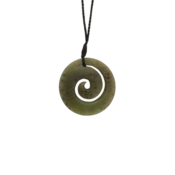 New Zealand Greenstone Koru 35mm