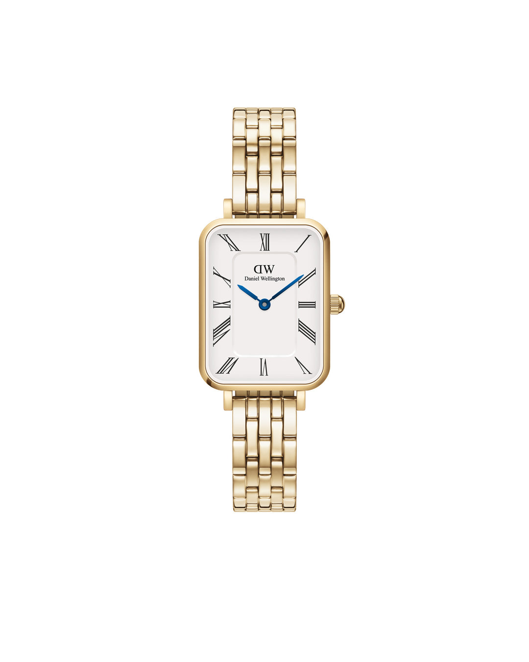 Daniel Wellington Quadro Roman Numeral 5-Link Gold 26x20mm