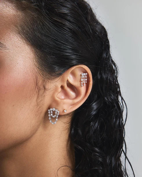 Ania Haie Gold Plated Mini Five-Prong Sparkle Stud Earrings