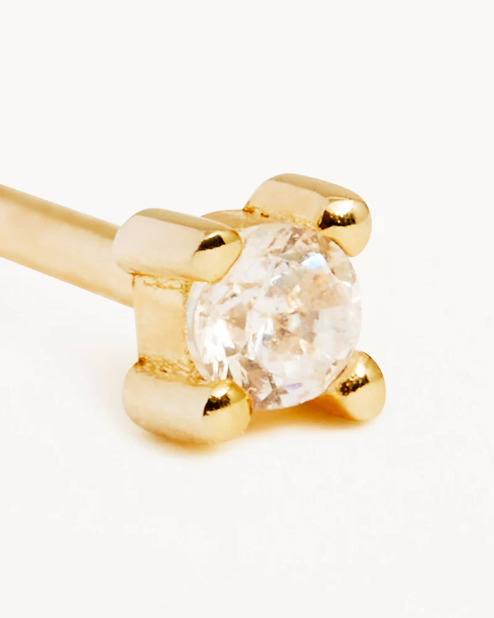 By Charlotte 18k Gold Vermeil Pure Light Stud Earrings