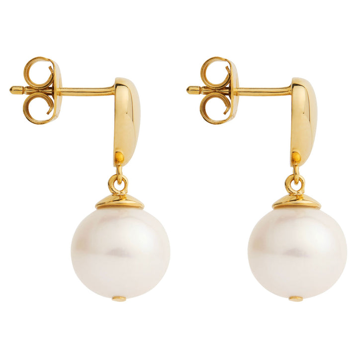 Najo Islander Gold Plated Pearl Earrings