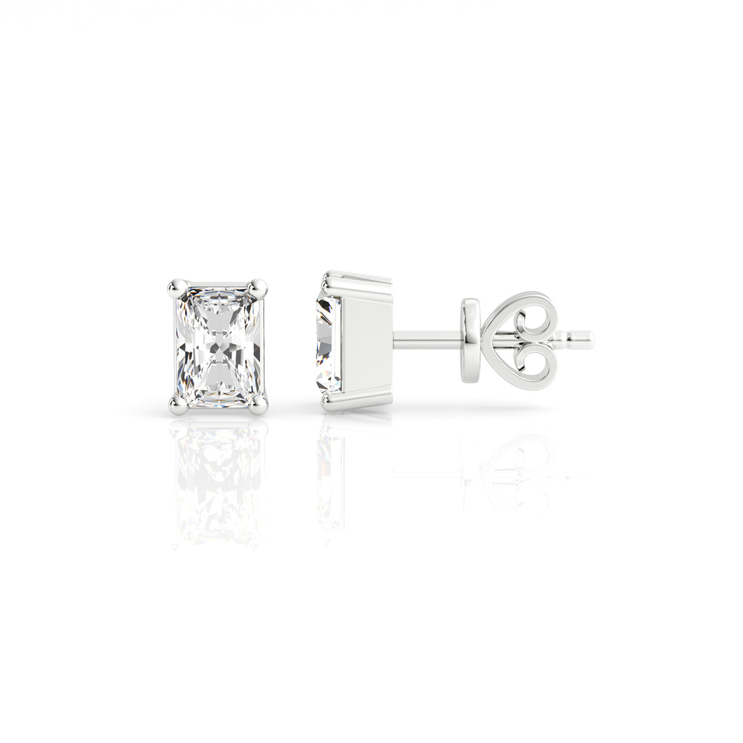 Louis Thompson Welkom Earrings 9k White Gold with 1.00ct Lab Diamond