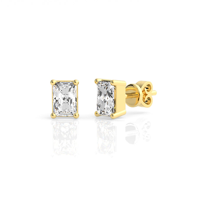 Louis Thompson Welkom Earrings 9k Gold with 1.00ct Lab Diamond