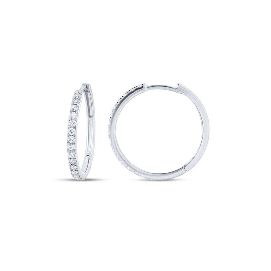 Louis Thompson Halle Earrings 9k White Gold with 0.50ct Lab Diamond