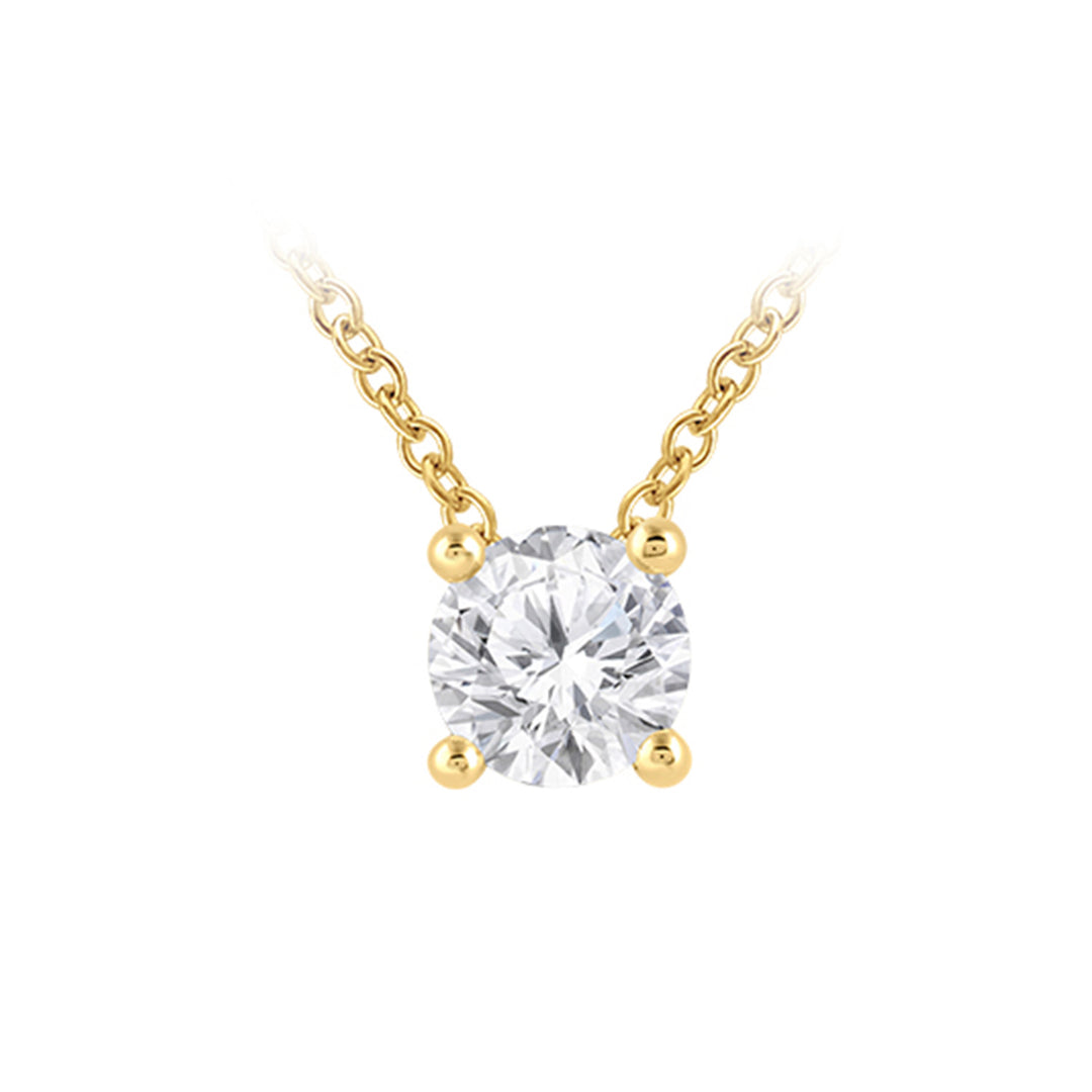 Louis Thompson Verviers Necklace 9k Gold with 0.50ct Lab Diamond