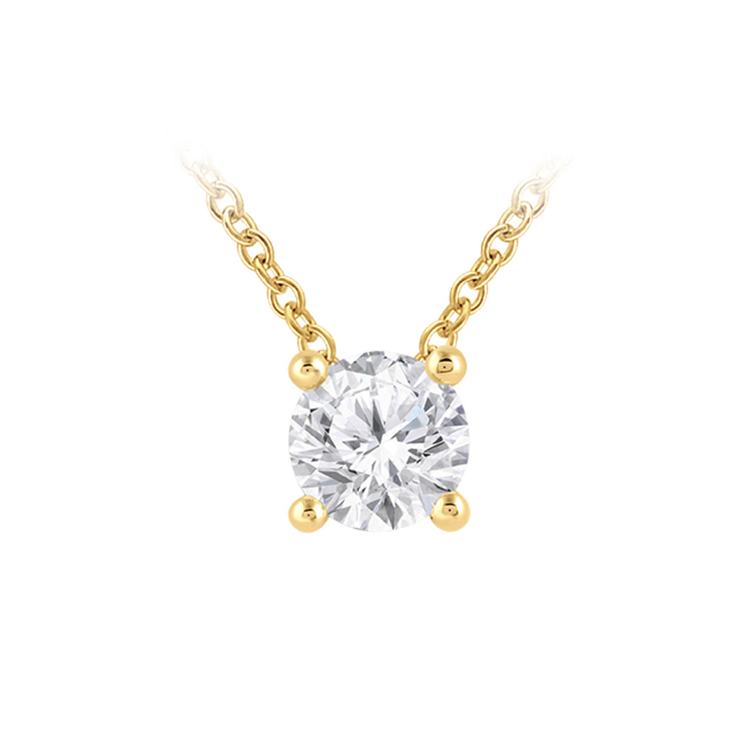 Louis Thompson De Haan Necklace 9k Gold with 1.00ct Lab Diamond