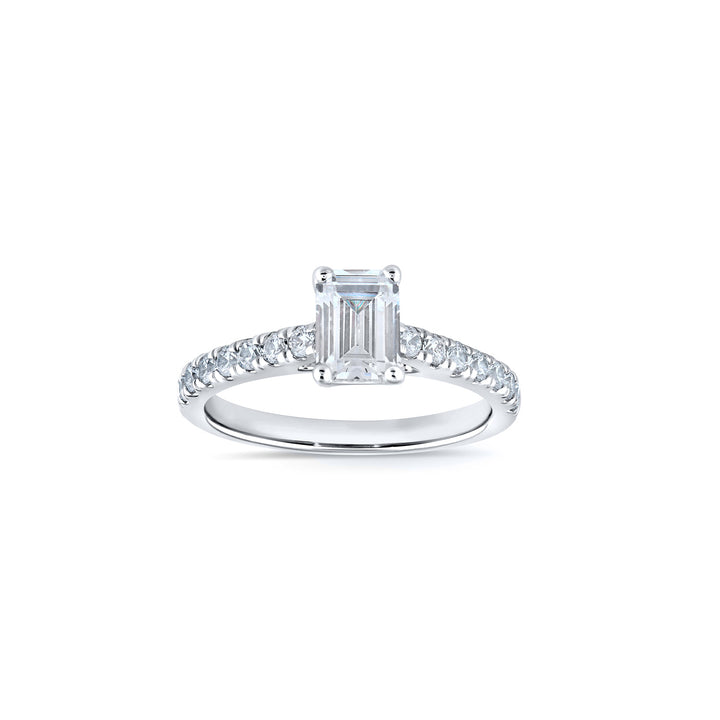 Louis Thompson Charleroi Ring 9k White Gold with 1.40ct Lab Diamond