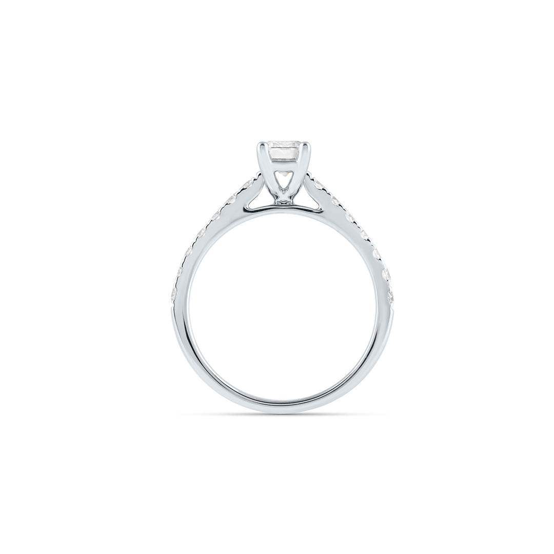 Louis Thompson Charleroi Ring 9k White Gold with 1.40ct Lab Diamond