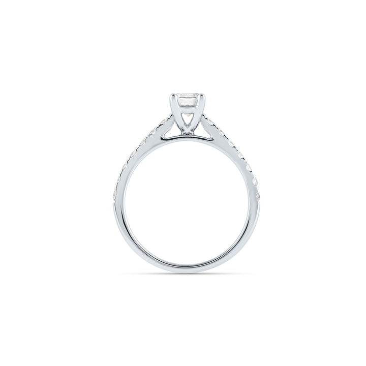 Louis Thompson Charleroi Ring 9k White Gold with 1.40ct Lab Diamond