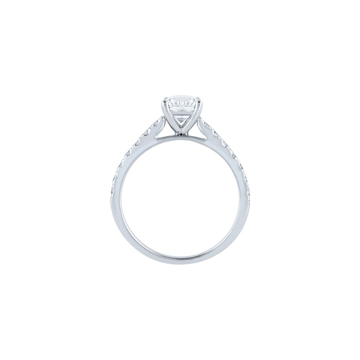 Louis Thompson Veurne Ring 9k White Gold with 1.40ct Lab Diamond