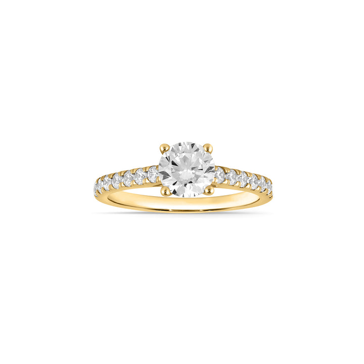 Louis Thompson Veurne Ring 9k Gold with 1.40ct Lab Diamond