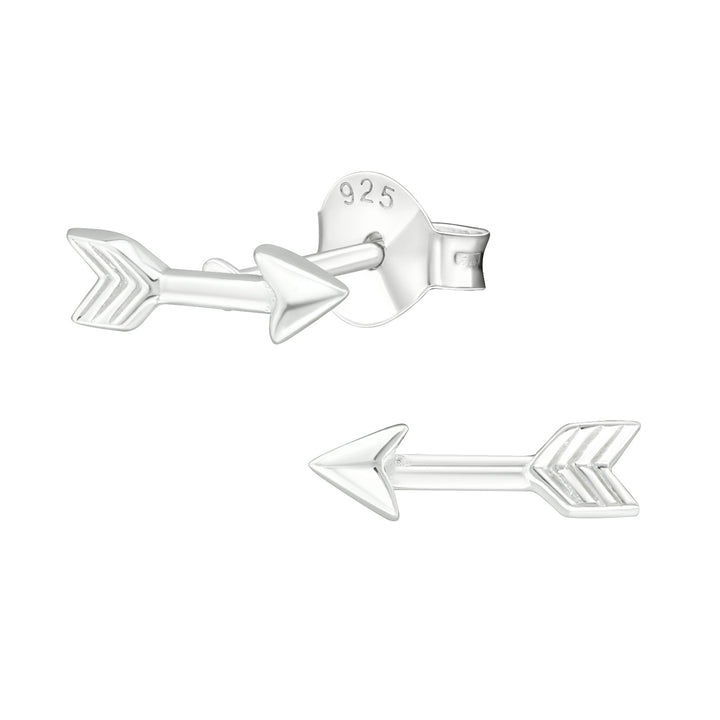 LT Sterling Silver Arrow Stud Earrings