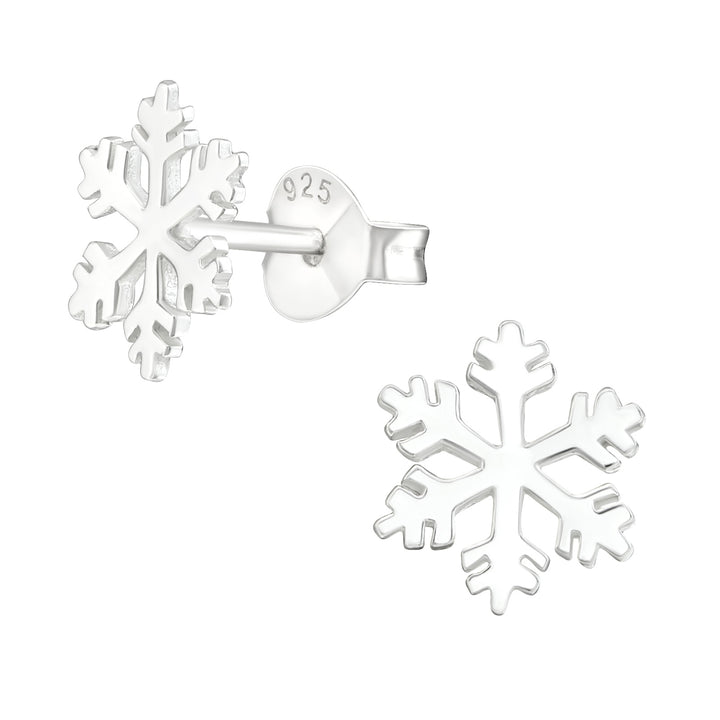 LT Sterling Silver Snowflake Stud Earrings Earrings