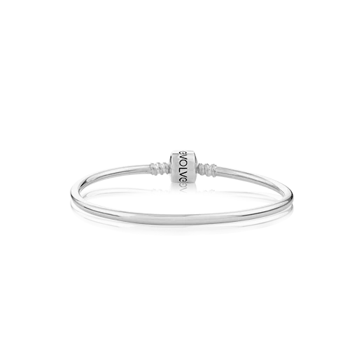 Evolve Silver Classic Bangle 21cm
