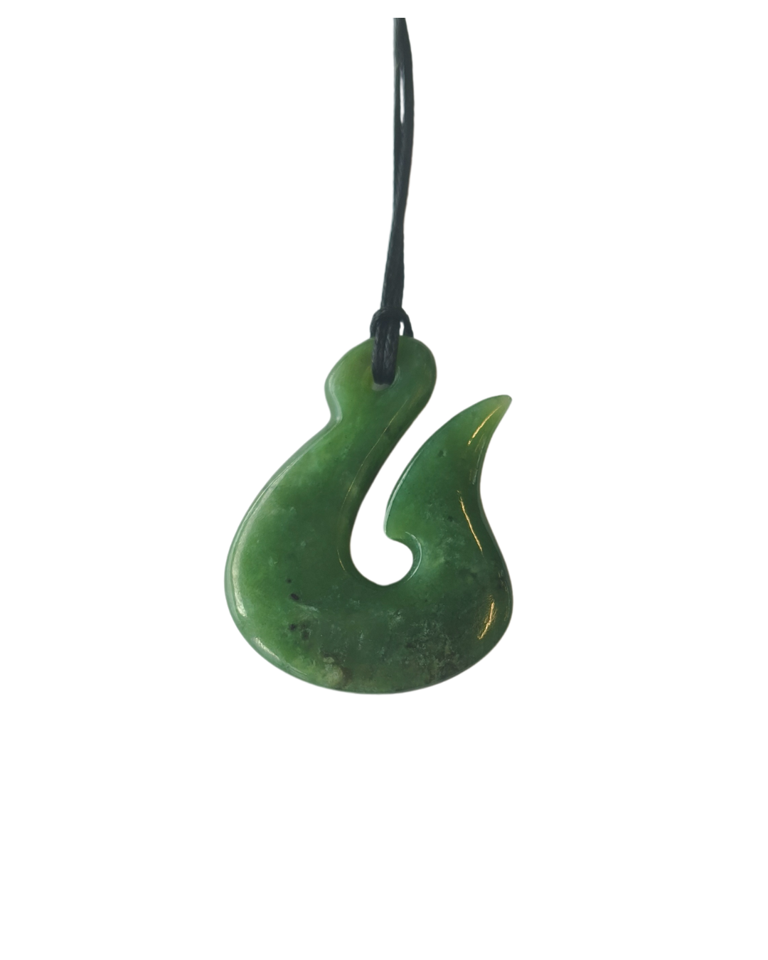 New Zealand Greenstone - Hei Matau / Fish hook - 40mm