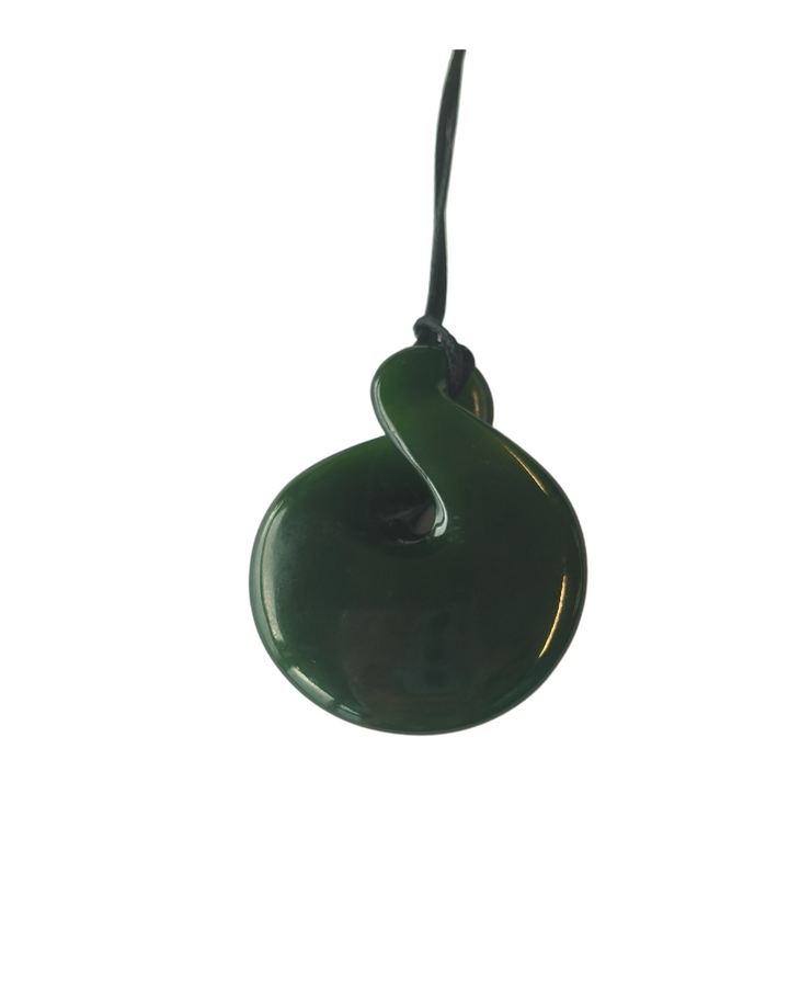 New Zealand Greenstone - Kumara / Single Twist - 40mm x 35mm