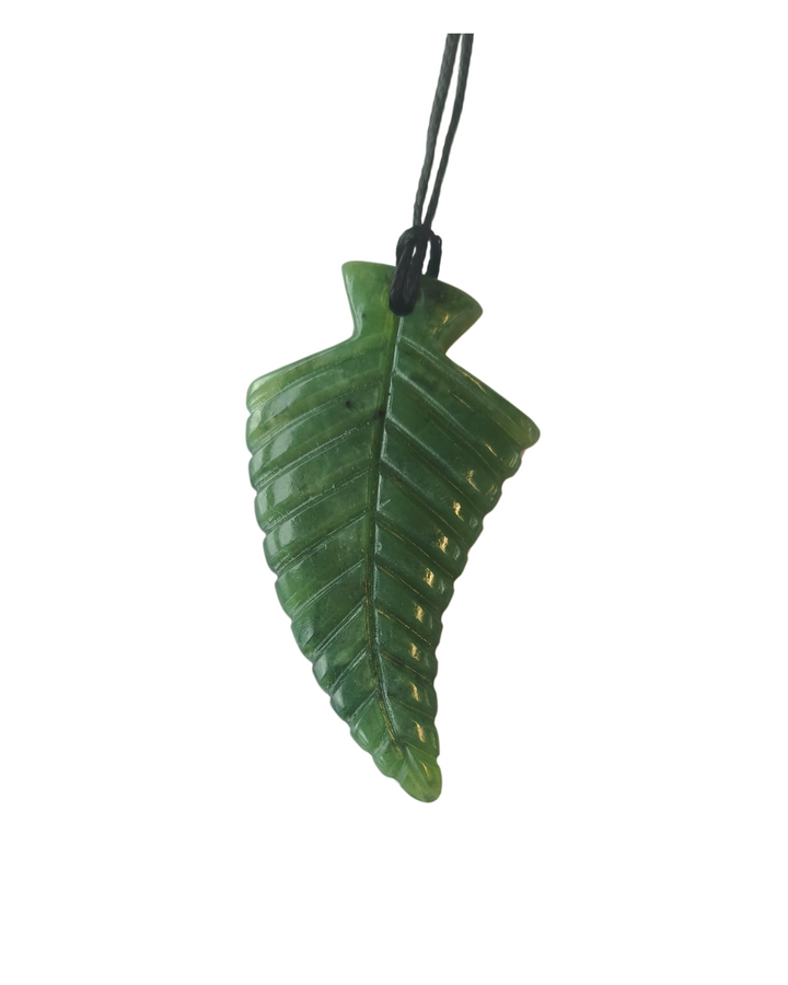 New Zealand Greenstone - Fern - 50mm