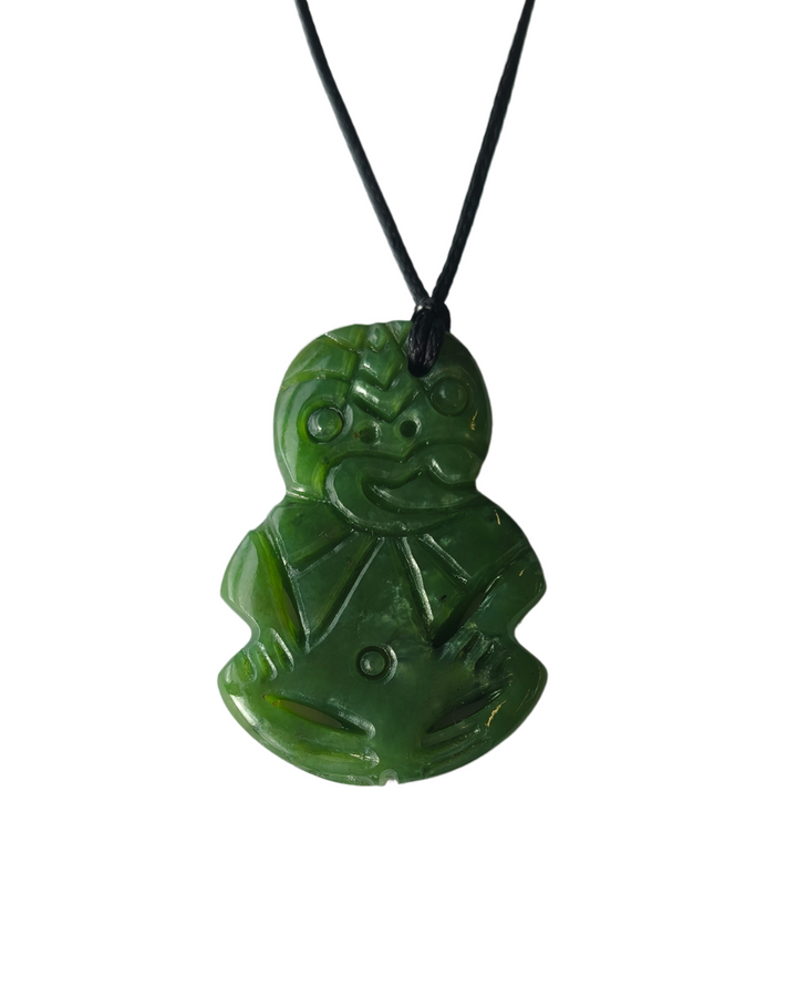 New Zealand Greenstone - Tiki - 40mm