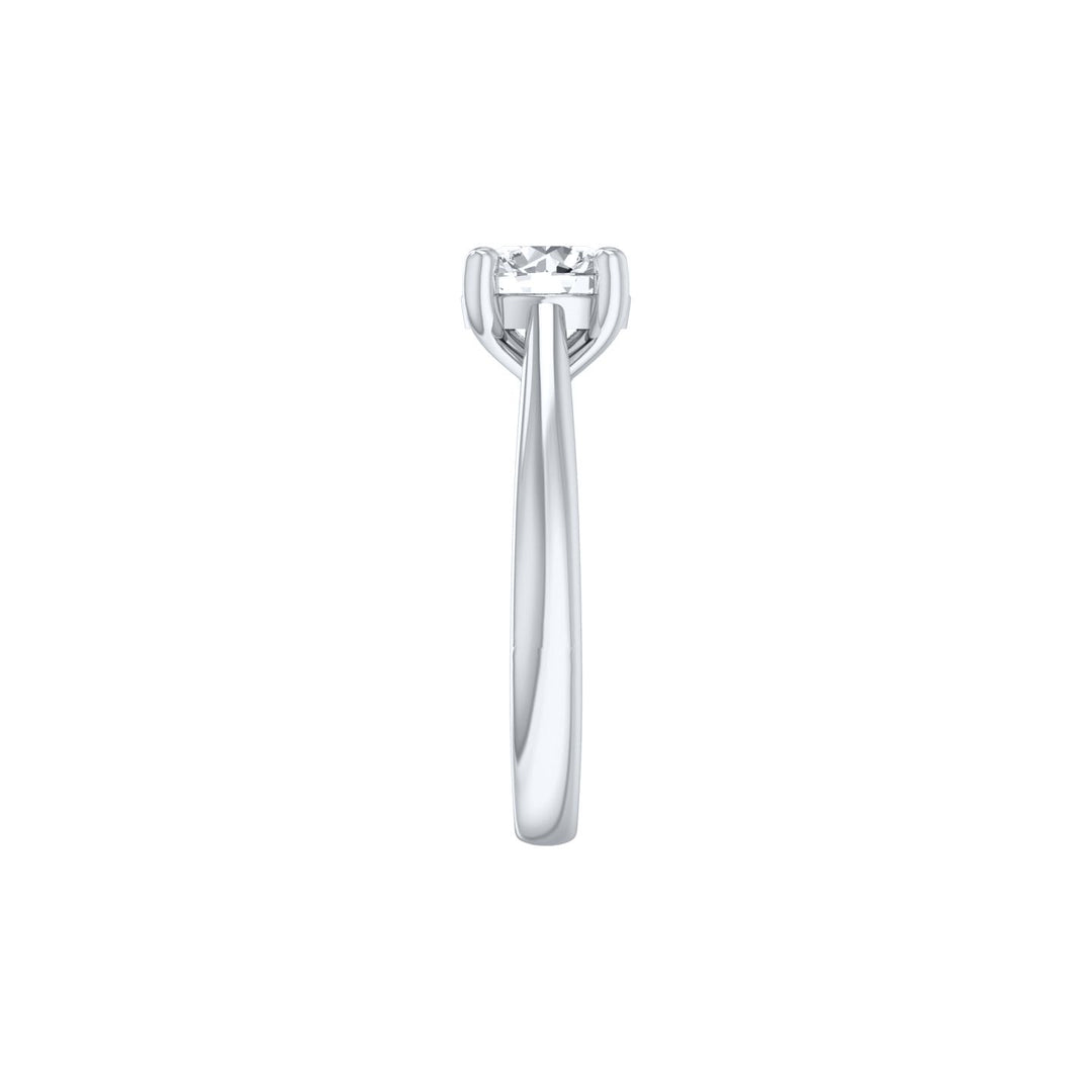 Louis Thompson Herve Ring 9k White Gold with 1.00ct Lab Diamond