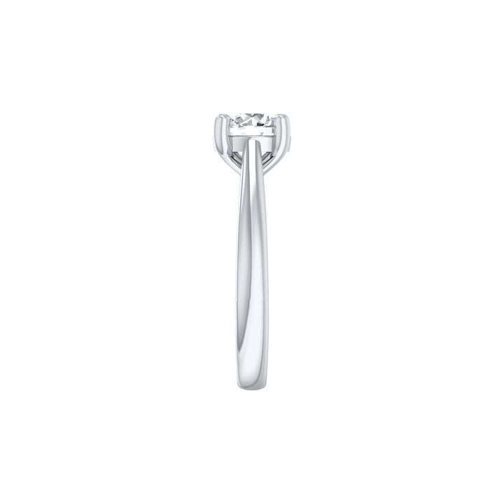 Louis Thompson Herve Ring 9k White Gold with 1.00ct Lab Diamond