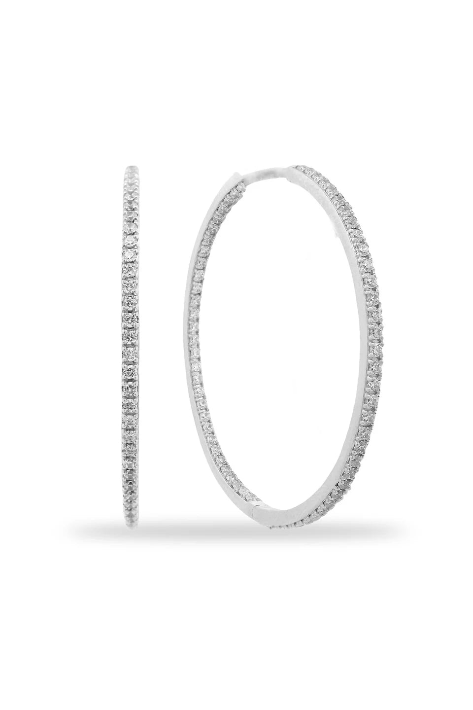 Georgini Elegant Essentials Hoops 40mm Silver