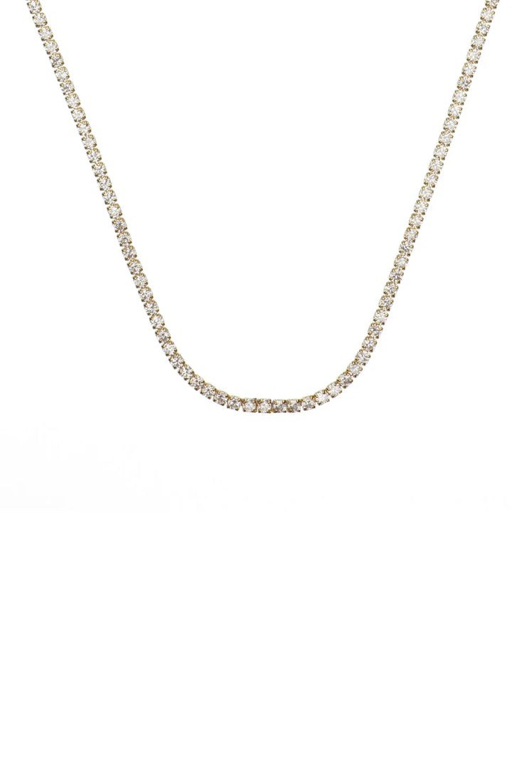 Georgini Sydney Soiree 2mm Tennis Necklace 42cm Gold