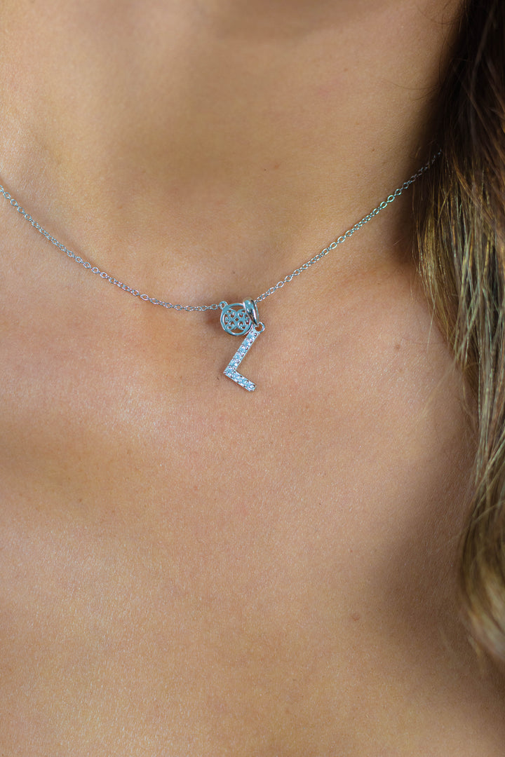 Georgini Luxury Letters L Initial Necklace Silver