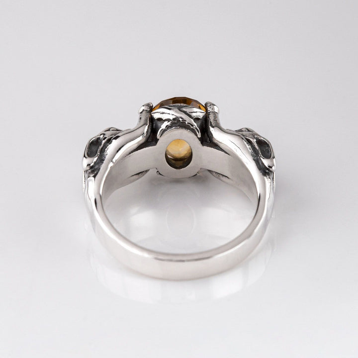 Nick Von K Sterling Silver with Citrine Lucky Bunny Ring