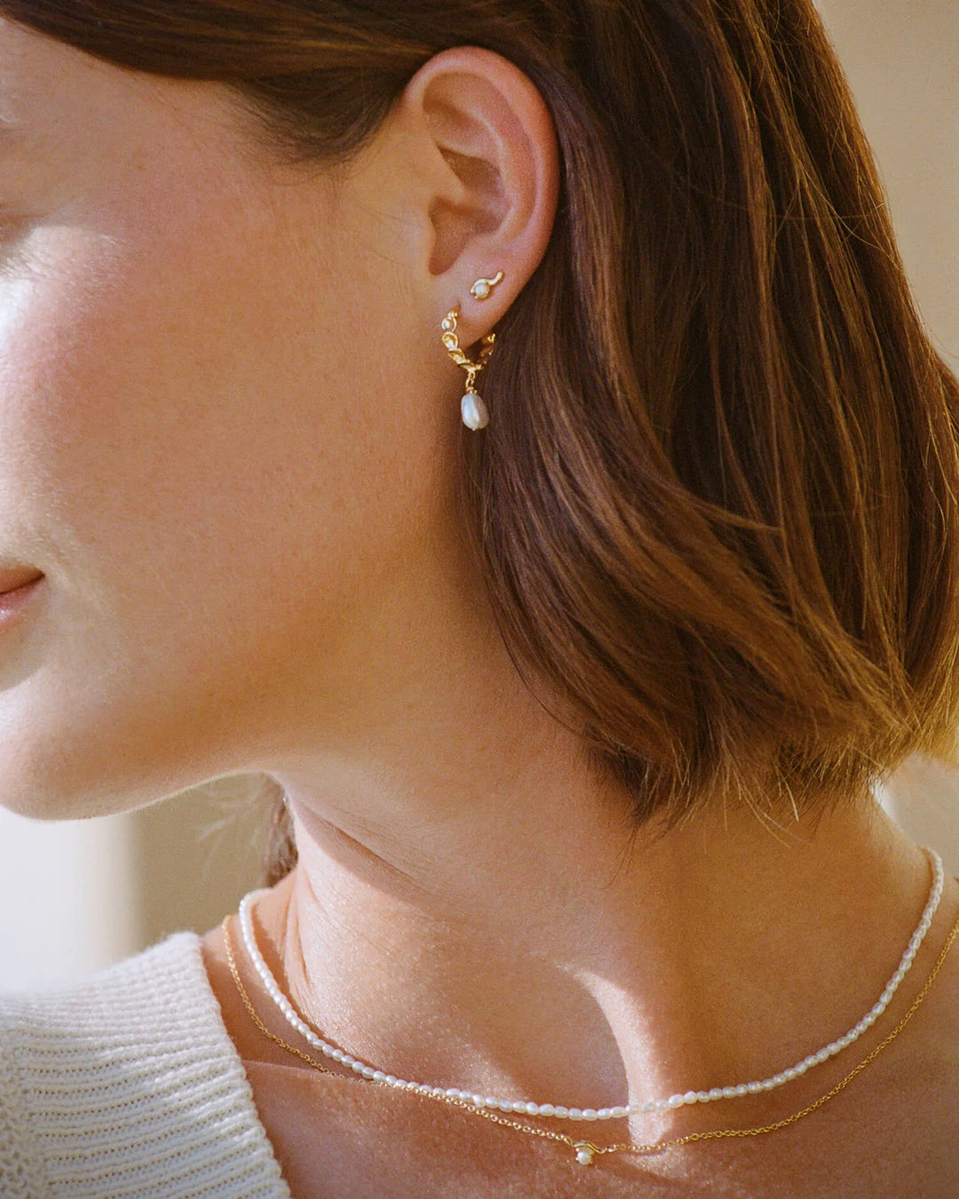 Kirstin Ash Vacation Hoops 18ct Gold Plated