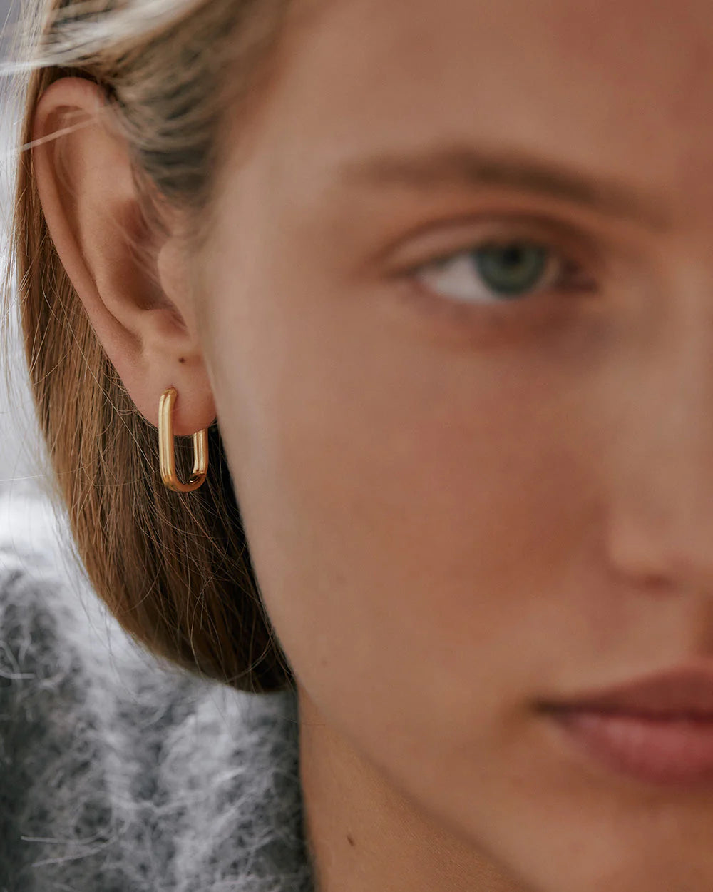 Kirstin Ash Roam Hoops Medium 18ct Gold Plated