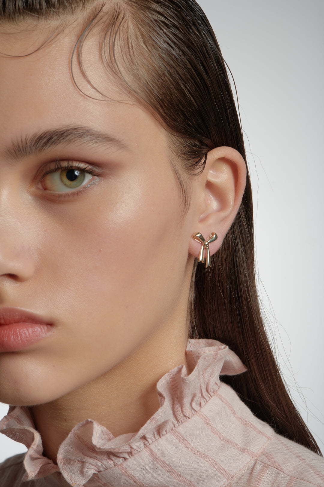 Karen Walker Gold Plated Bow Studs
