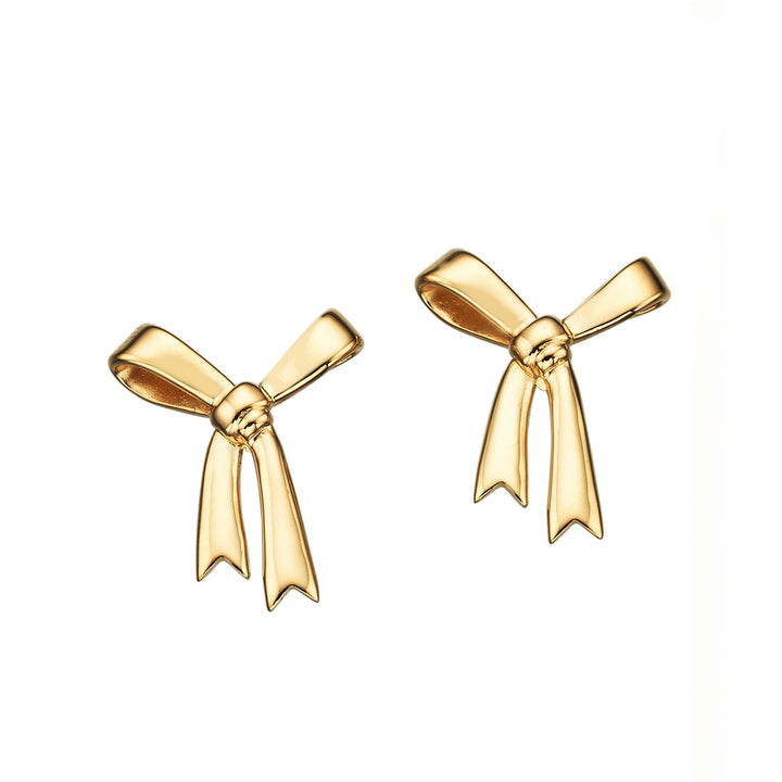 Karen Walker Gold Plated Bow Studs