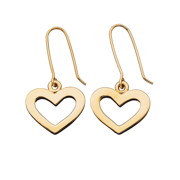 Karen Walker Gold Plated Heart Earrings