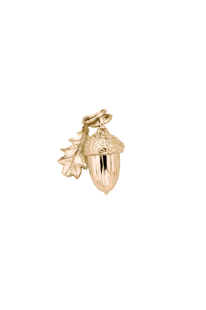 Karen Walker Gold Plated Acorn & Leaf Charm