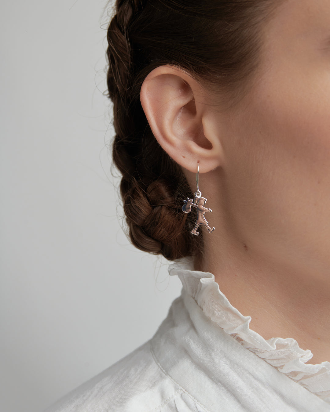 Karen Walker Gold Plated Runaway Girl Earrings