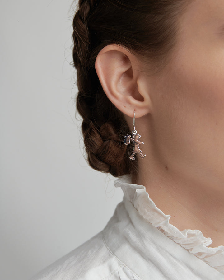 Karen Walker Gold Plated Runaway Girl Earrings