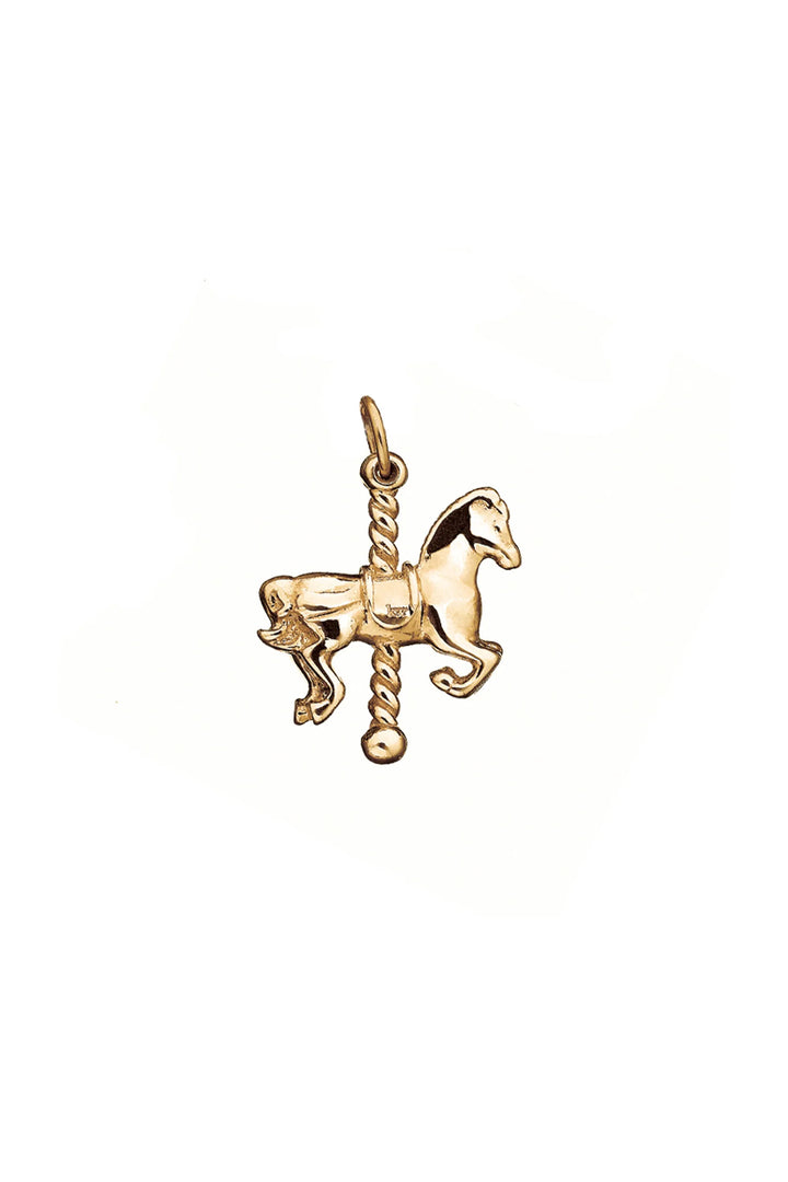 Karen Walker Gold Plated Carousel Horse Charm