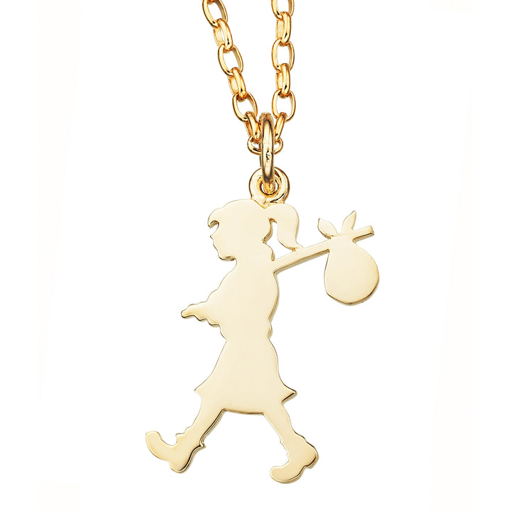 Karen Walker Gold Plated Large Runaway Girl Charm