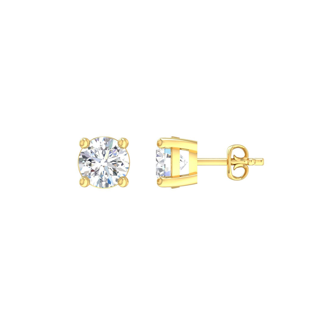 Louis Thompson Evere Earrings 9k Gold with 2.00ct Lab Diamond