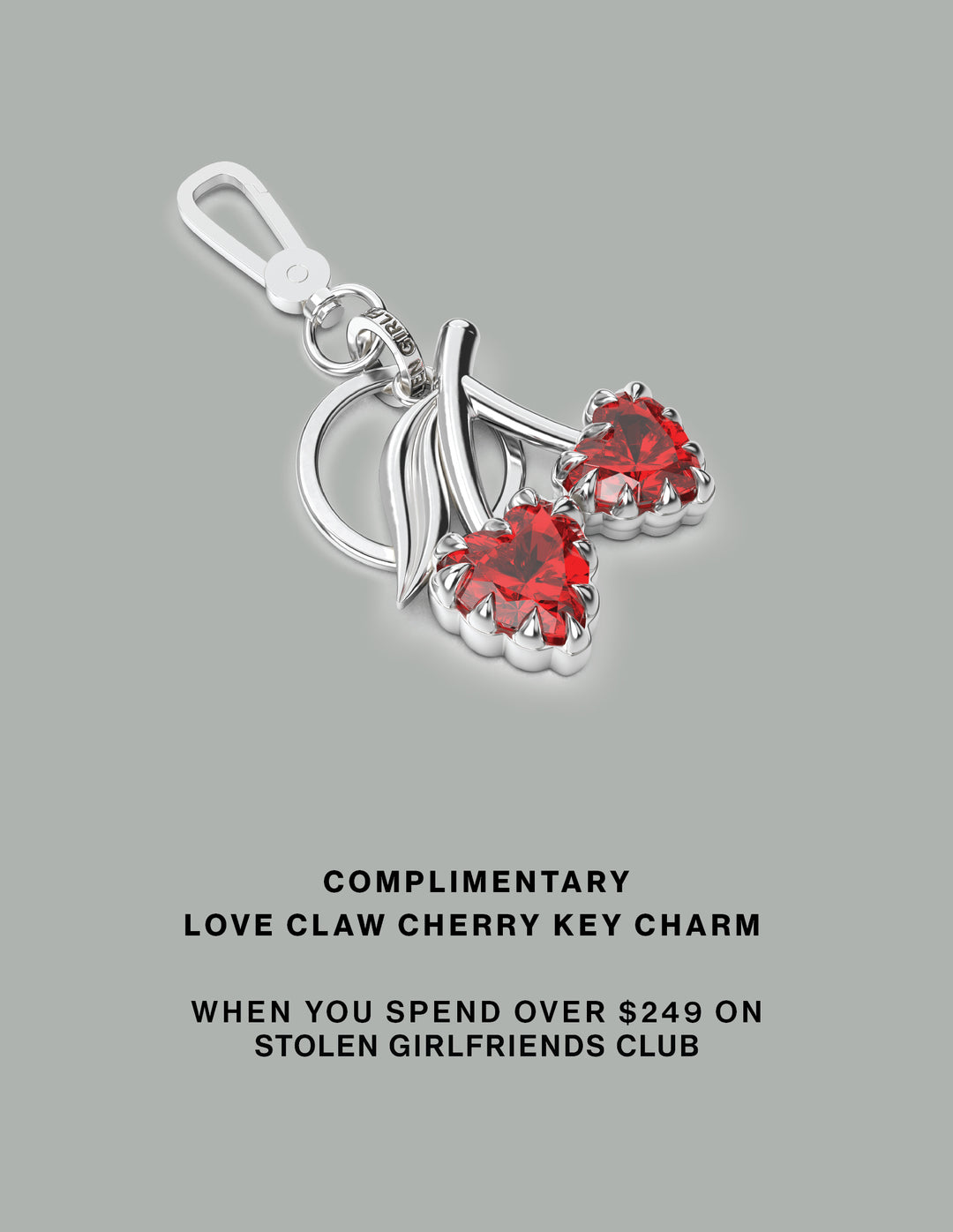 Stolen Love Claw Cherry Key Charm