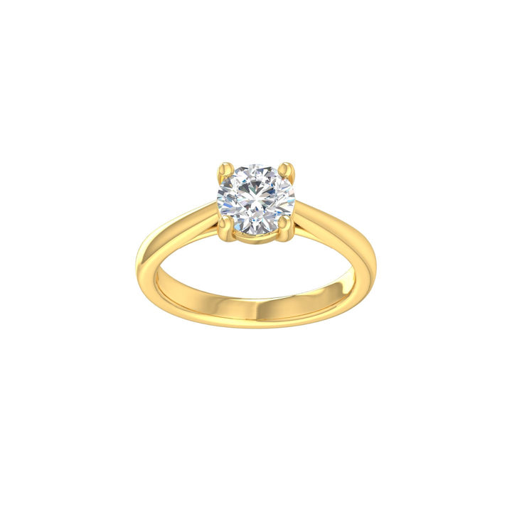 Louis Thompson Herve Ring 9k Gold with 1.00ct Lab Diamond