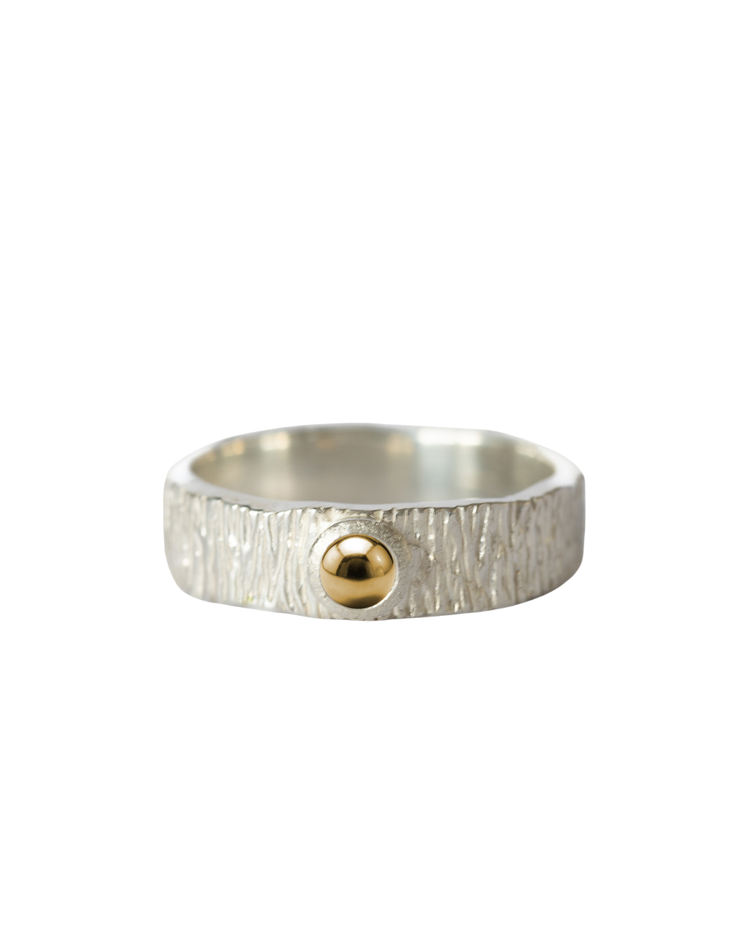 Made of Gold Sterling Silver & 18k Gold Matai Ring Gold N