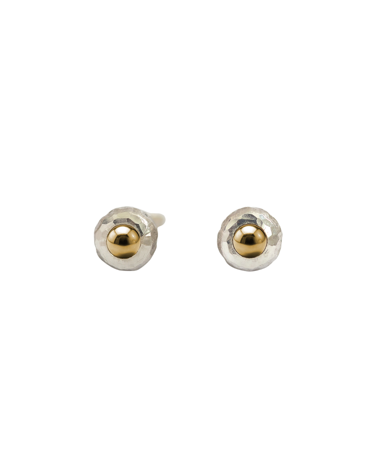 Made of Gold Sterling Silver & 18k Gold Mt Tasman Studs