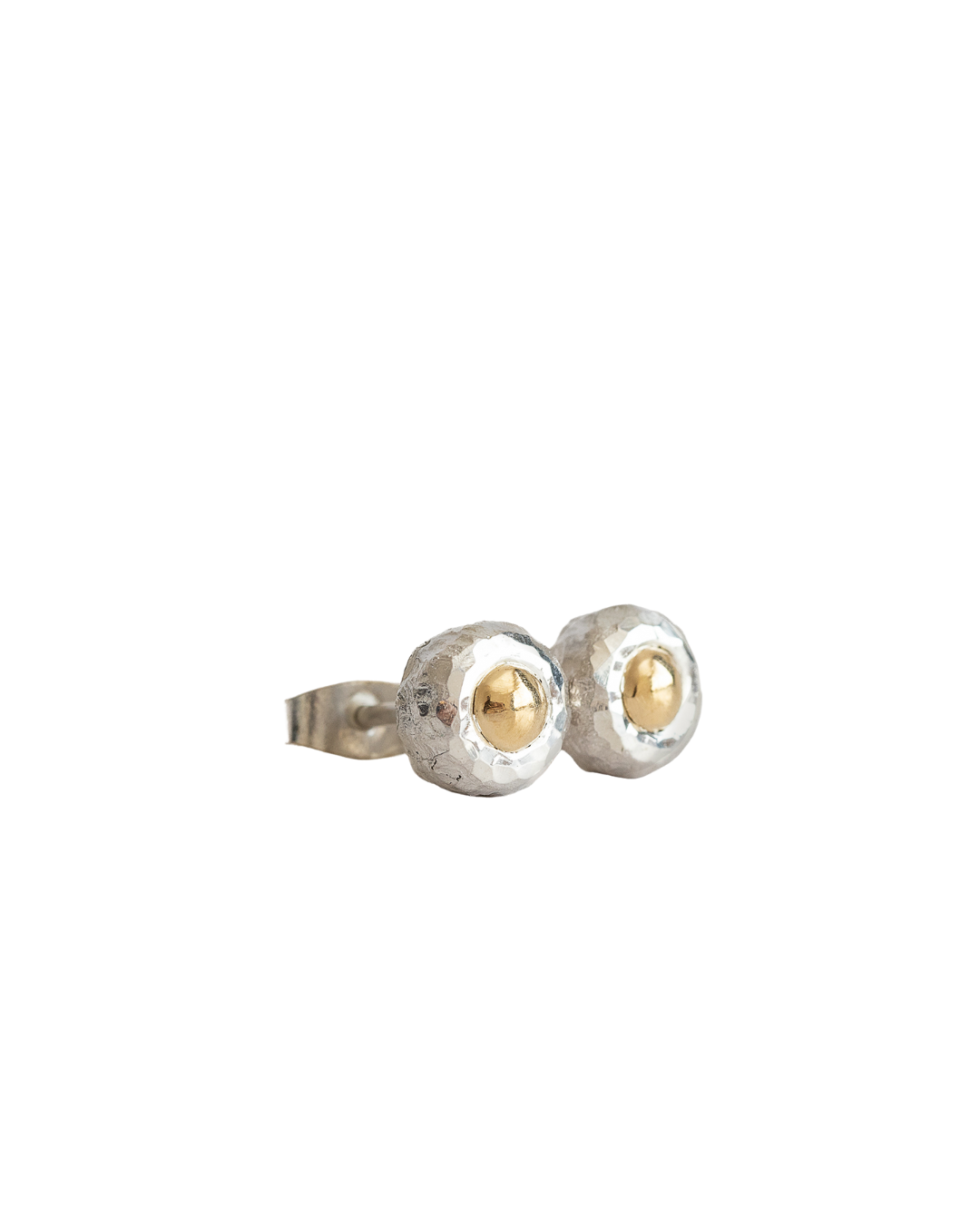 Made of Gold Sterling Silver & 18k Gold Mt Tasman Studs