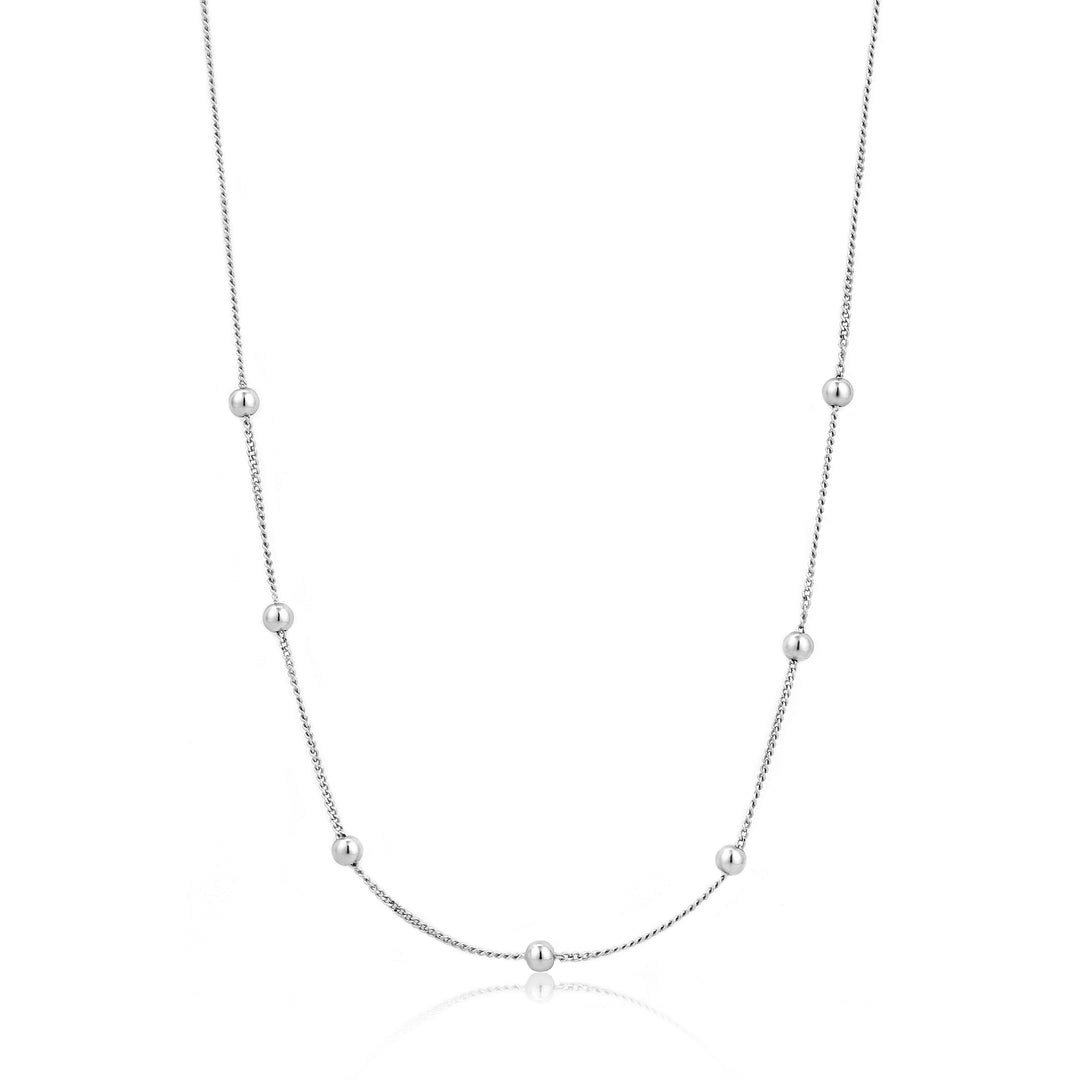 Ania Haie Silver Modern Beaded Necklace