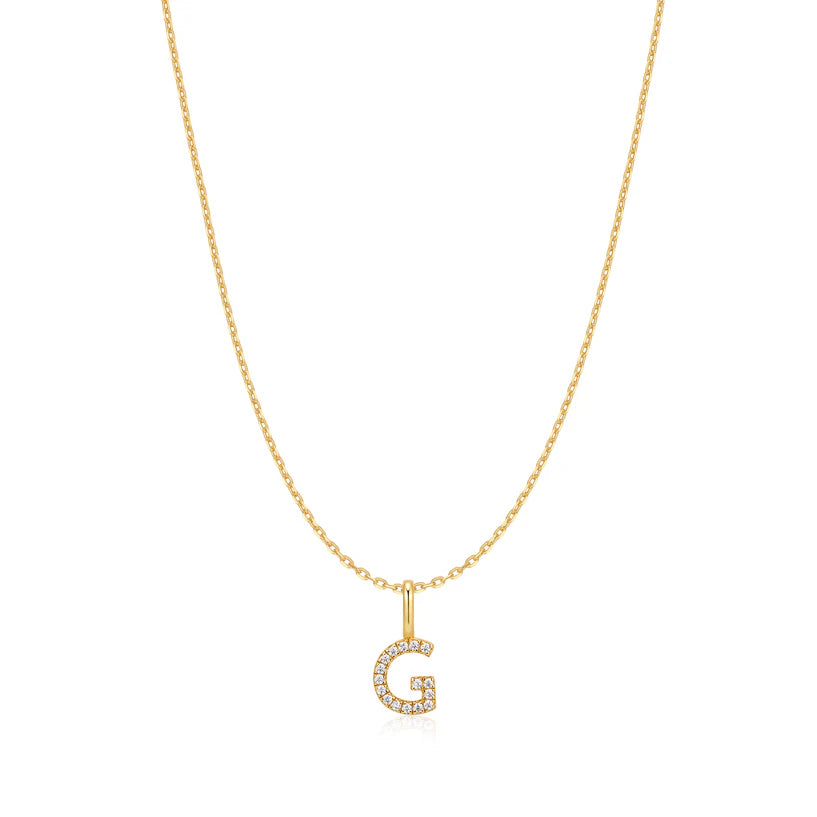 Ania Haie Star Gold Plated G Initial Necklace