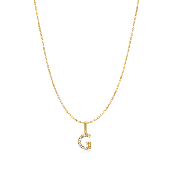 Ania Haie Star Gold Plated G Initial Necklace